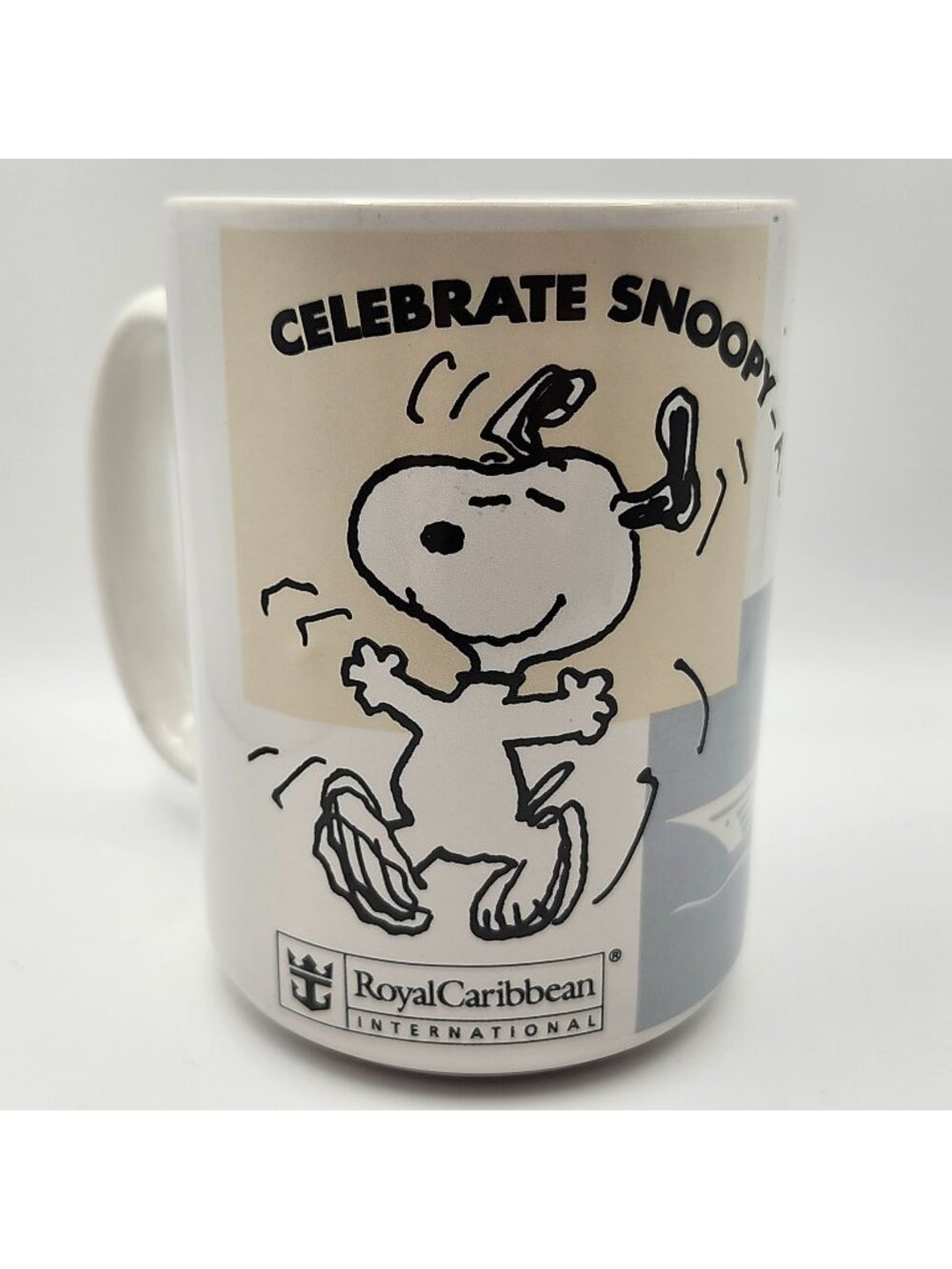 Celebrate Snoopy 50th Anniversary Cruise Mug Royal Caribbean International